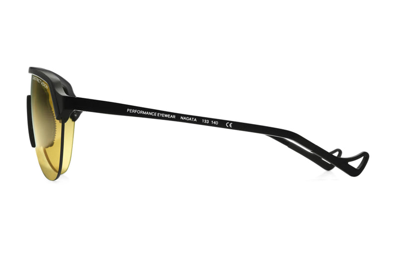 District Vision nagata black yellow sunglasses