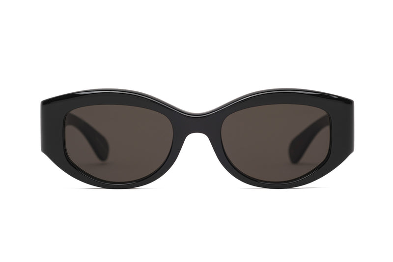 Garrett Leight Retro Biggie Black Sunglasses