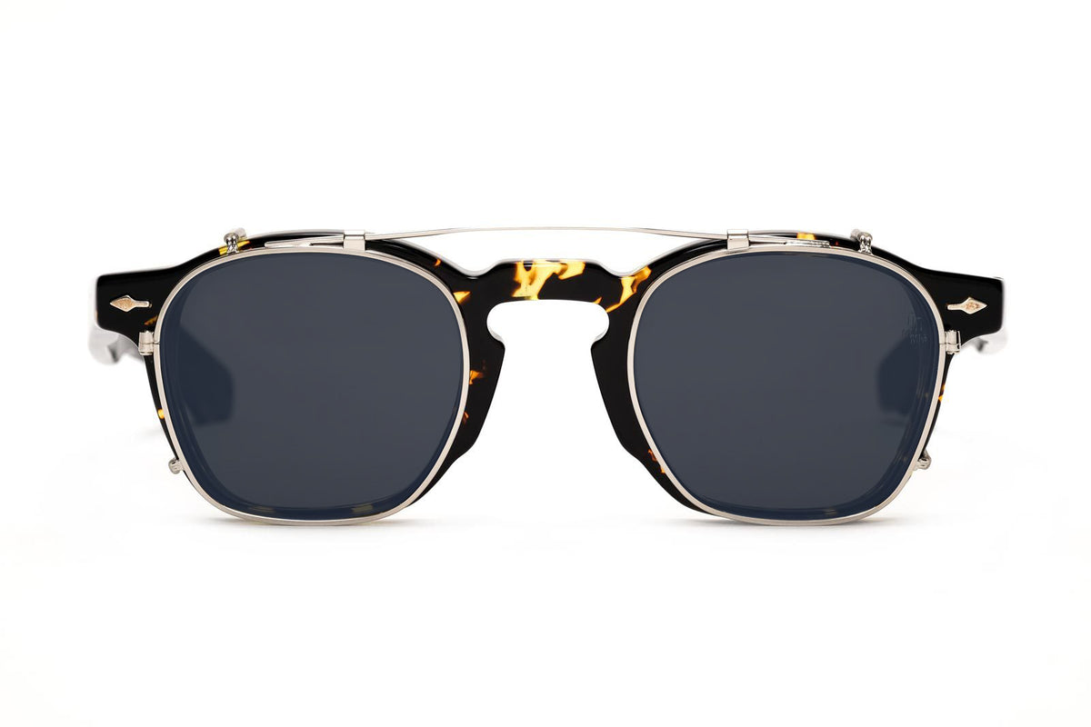 Jacques Marie Mage | Zephirin Clip in Silver Blue Sunglasses 