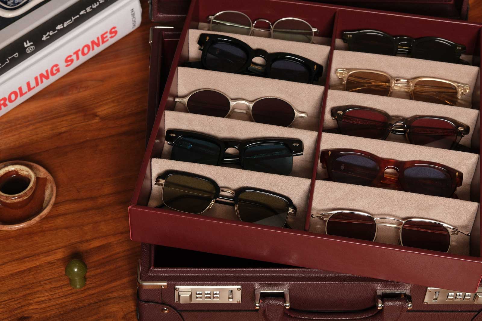 Medium Collectors Case Burgundy twelvesixtynine