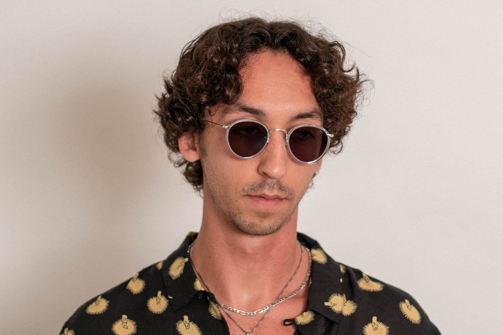 Eyevan 717 clear sunglasses model