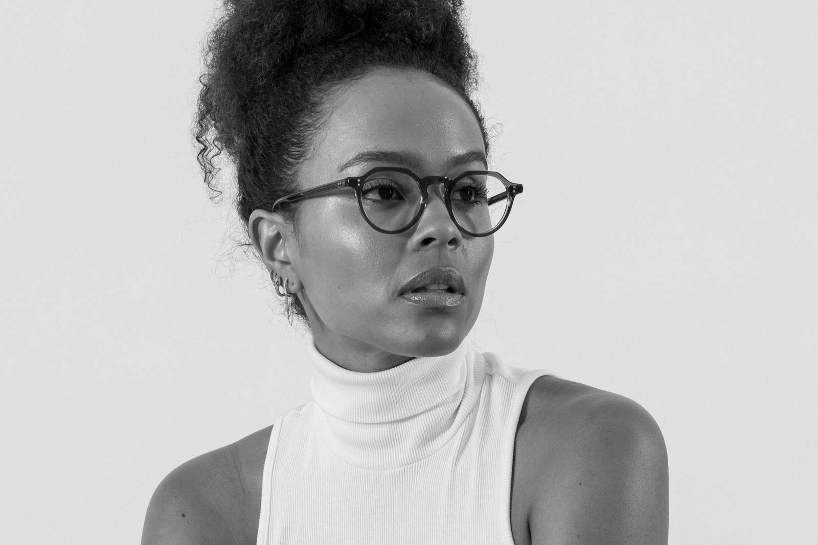 eyevan attache blue eyeglasses model