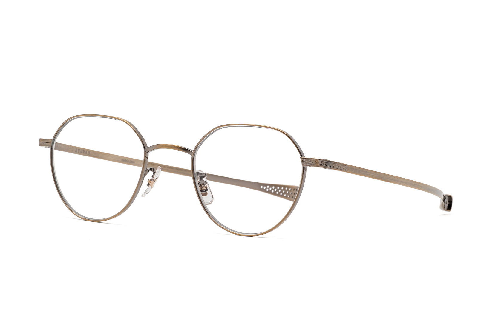 Eyevan 7285 | Marshal in Antique Gold Eyeglasses - twelvesixtynine 
