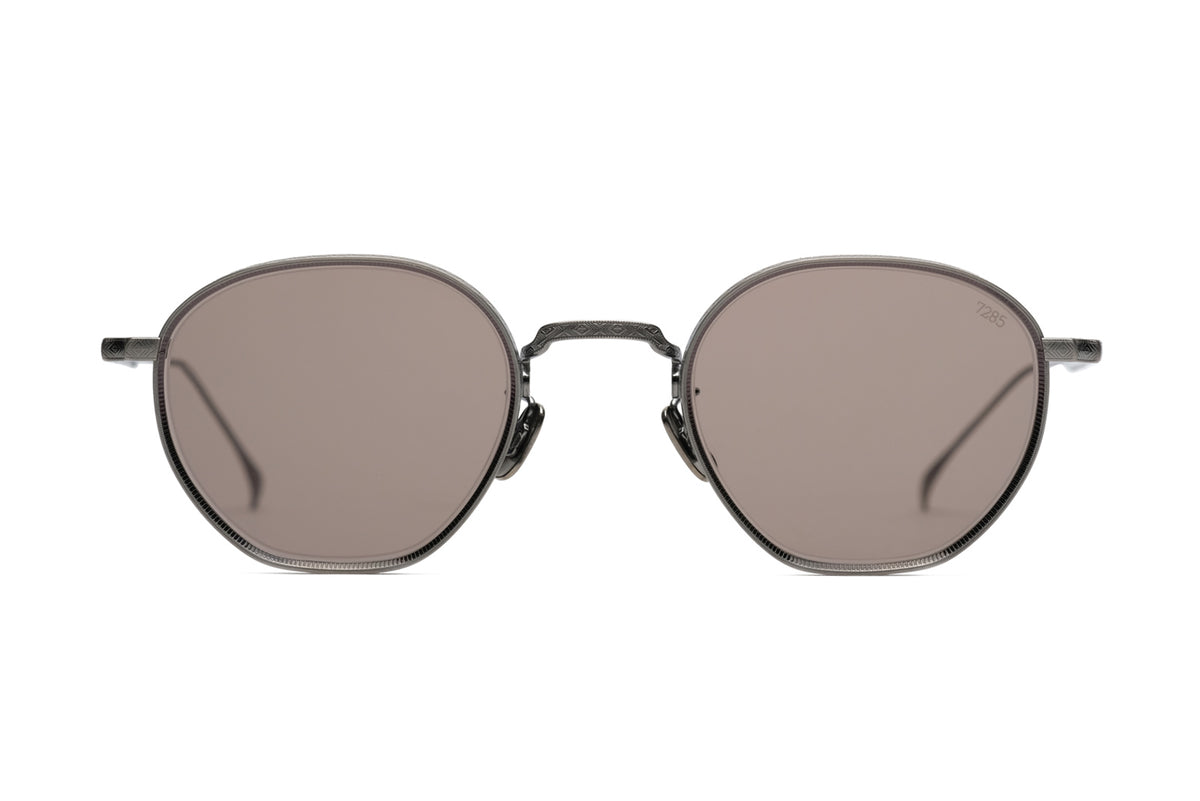 Eyevan 7285 | 163 in Silver Pale Brown Sunglasses - twelvesixtynine