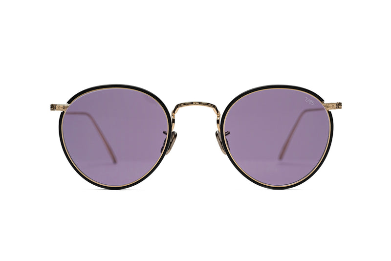 eyevan 717W black gold purple sunglasses