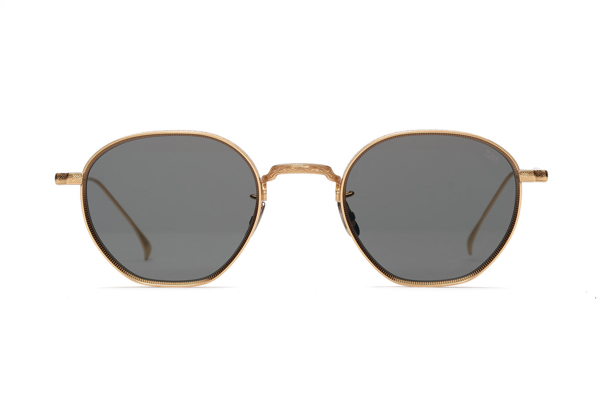 Eyevan 7285 | 163 in Gold Grey Sunglasses - twelvesixtynine