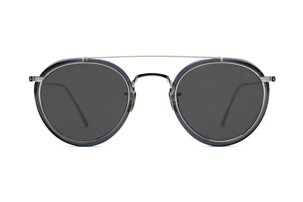 Eyevan 762 7062 Translucent Blue Sunglasses