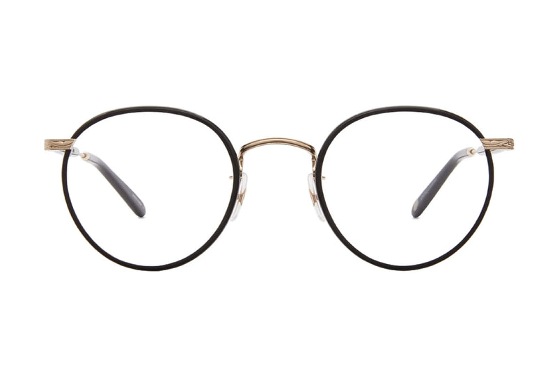 Garrett Leight Wilson Black Gold Optical Eye Glasses