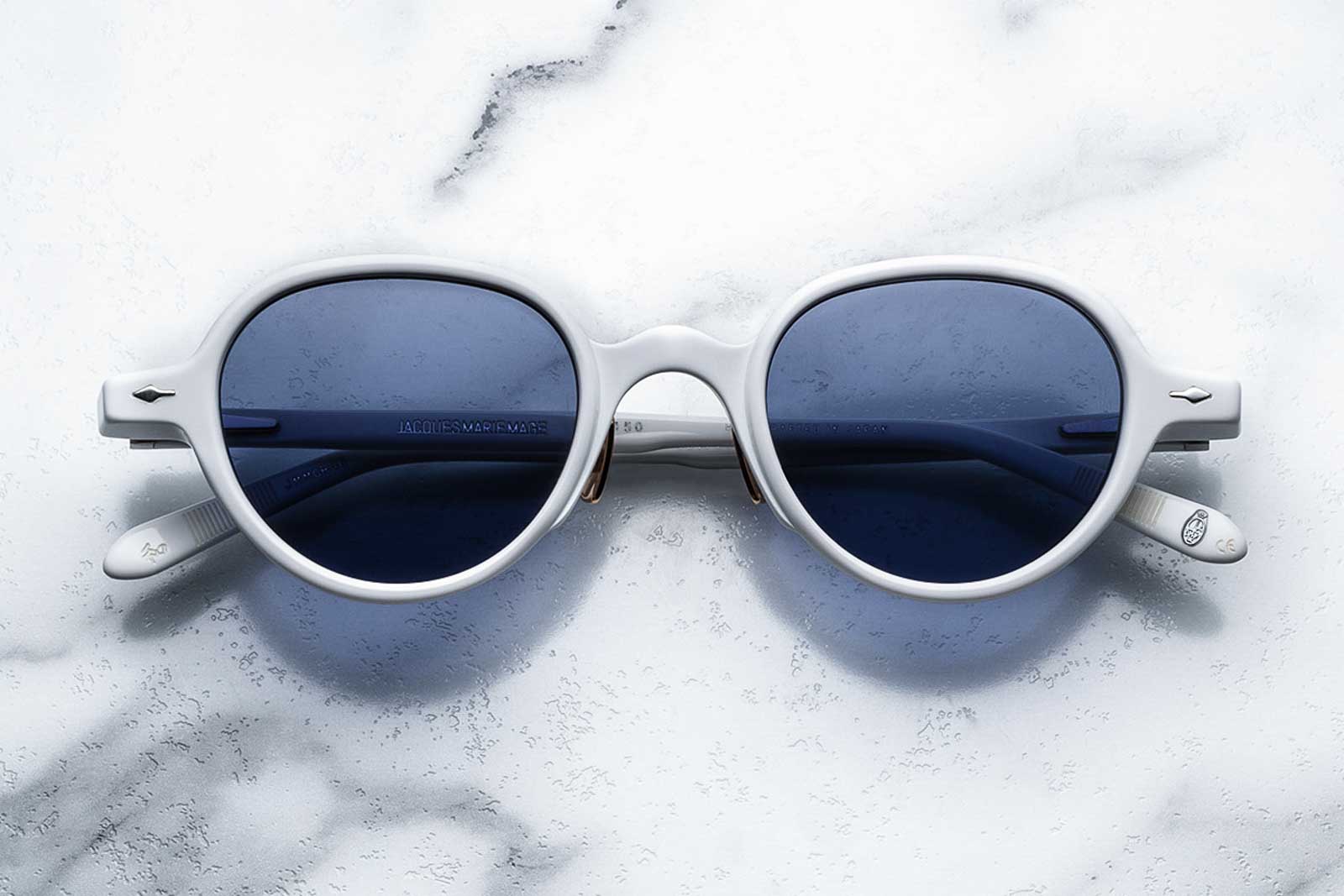 Jacques Marie Mage Clark White Sunglasses