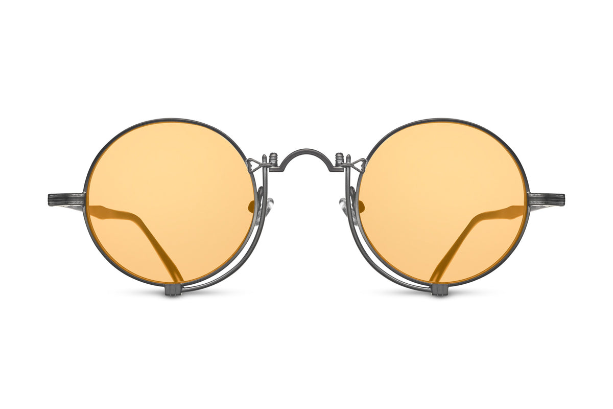 Matsuda | 10601H in Matte Black | Yellow Sunglasses - twelvesixtynine