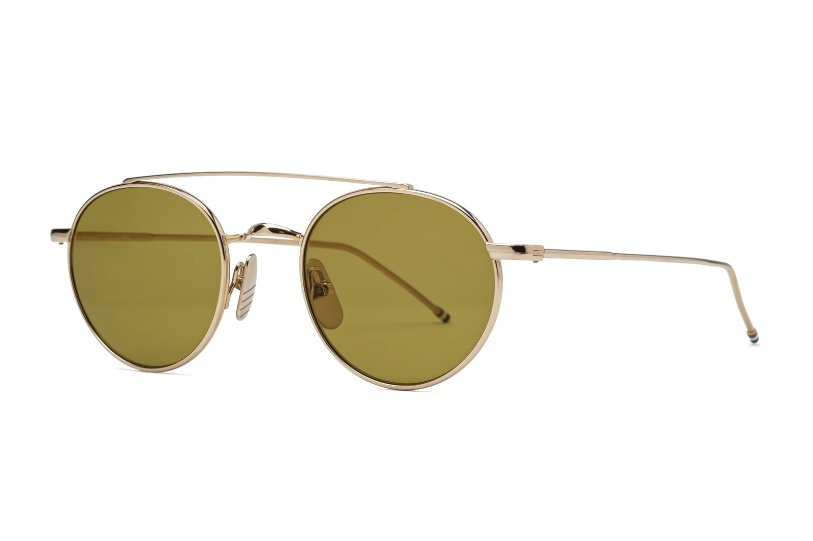 thom browne tb101 gold sunglasses