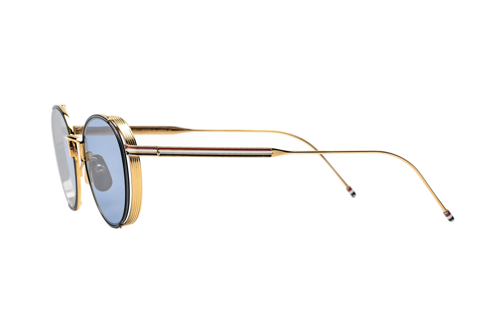 thom browne TB106 gold blue sunglasses