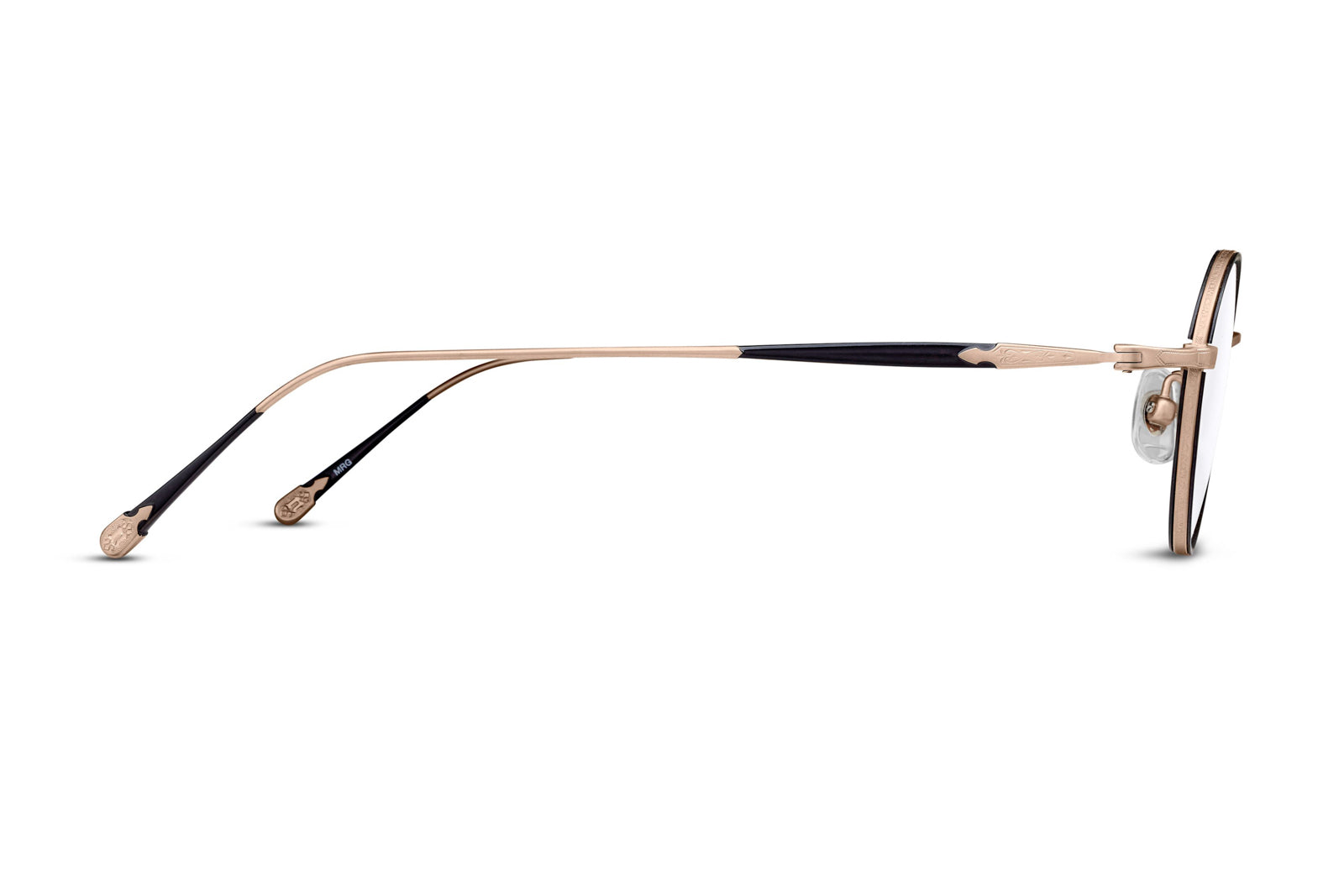 Matsuda 10189H I Matte Rose Gold Matte Black Eyeglasses