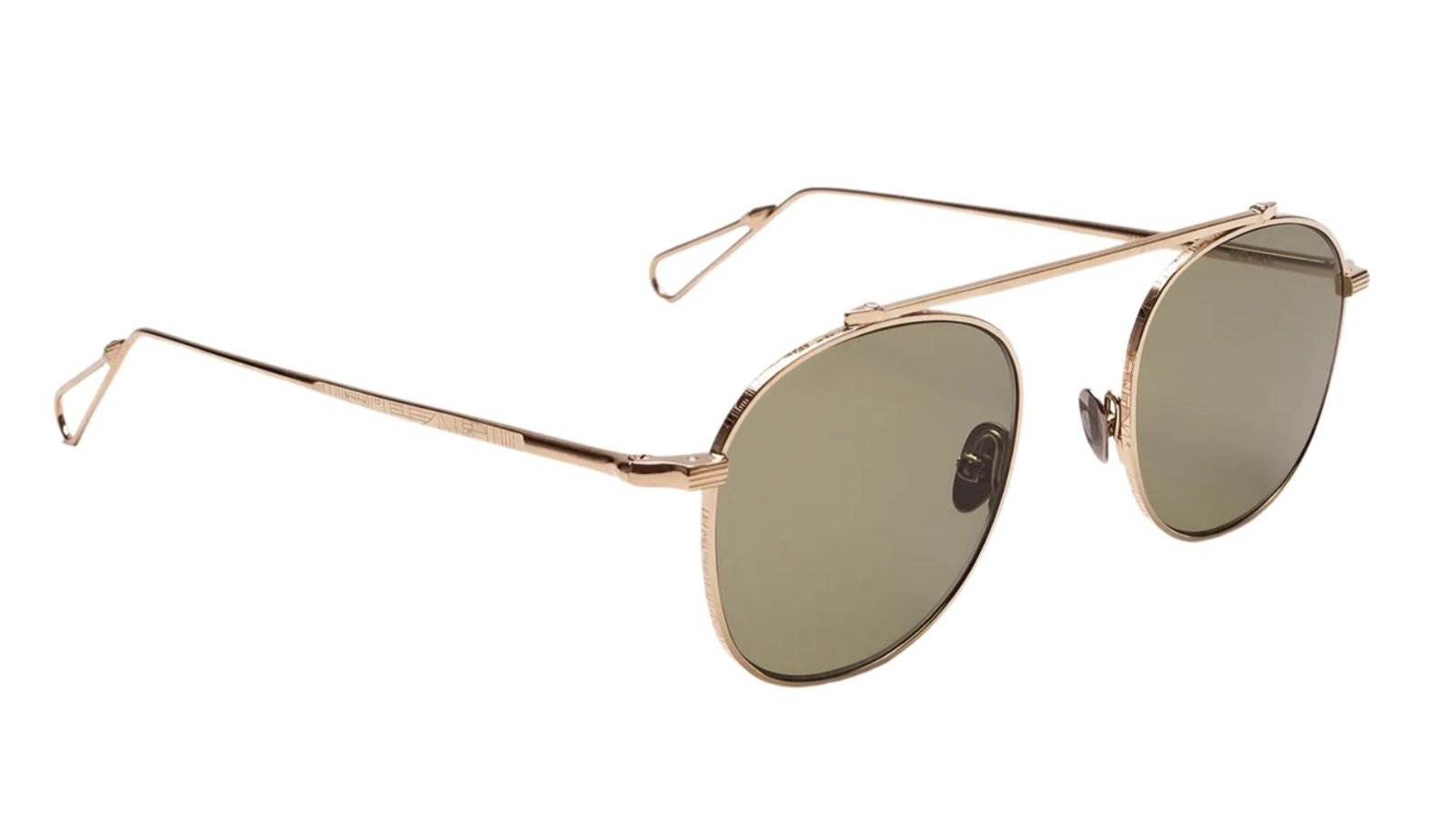 Ahlem Belleville Gold Grey Sunglasses