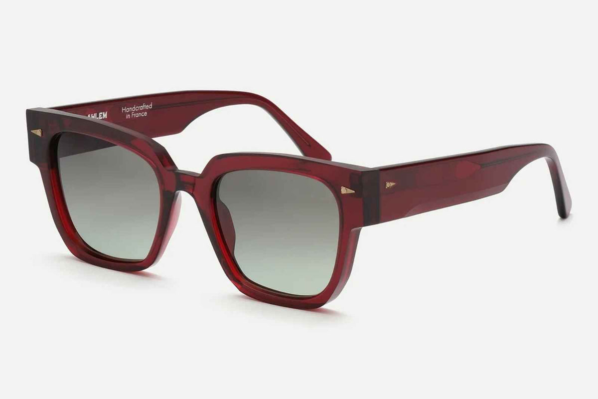 Ahlem Italiens - Burgundy | Green Gradient Sunglasses