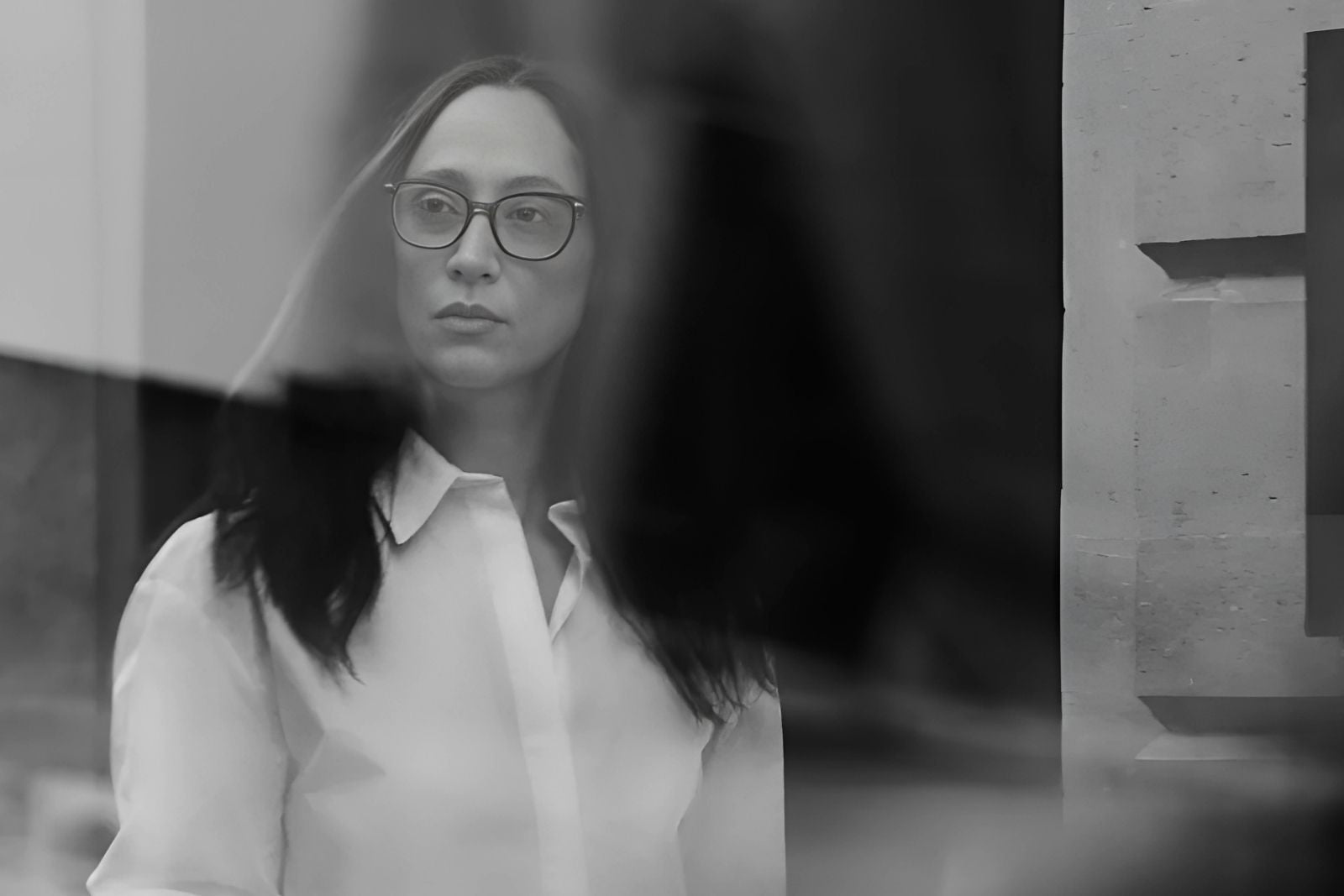 Tunis Eyeglasses - Old Fashioned Rose on Model