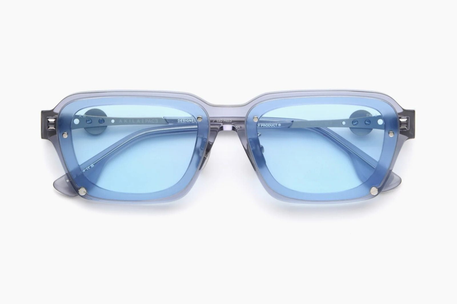 Akila Daytona x Pace - Grey Sky Blue Sunglasses