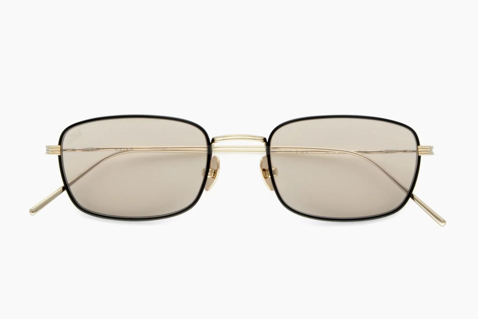 Akila Grace - Gold & Matte Black | Beige Sunglasses
