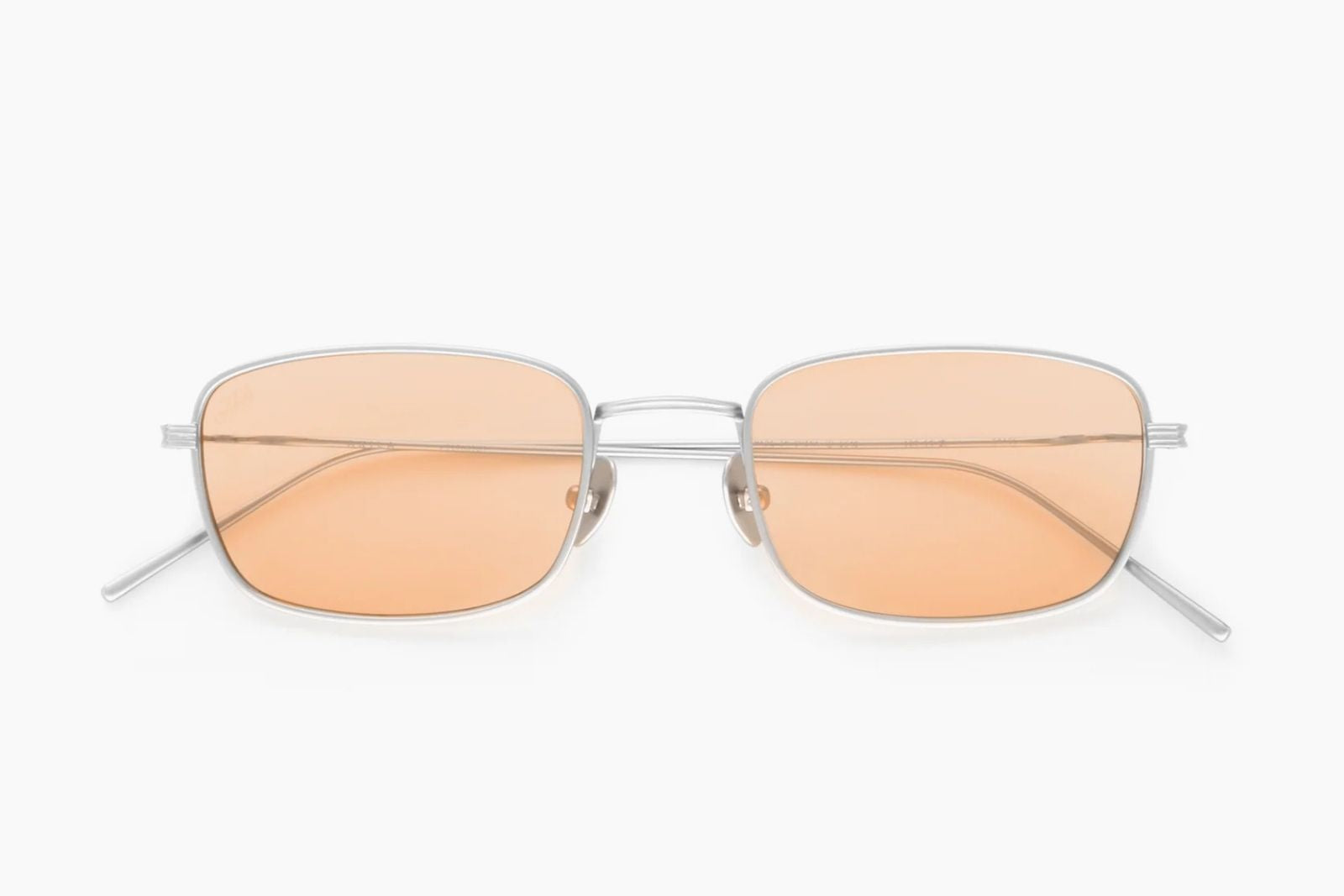 Akila Grace - Matte Silver | Apricot Sunglasses