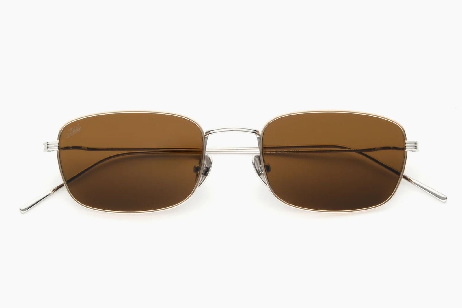 Akila | Grace in Gold & Matte Black | Beige Sunglasses