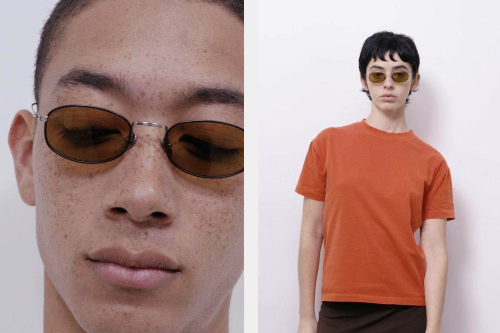 Akila Icon - Silver & Black | Olive sunglasses on Model