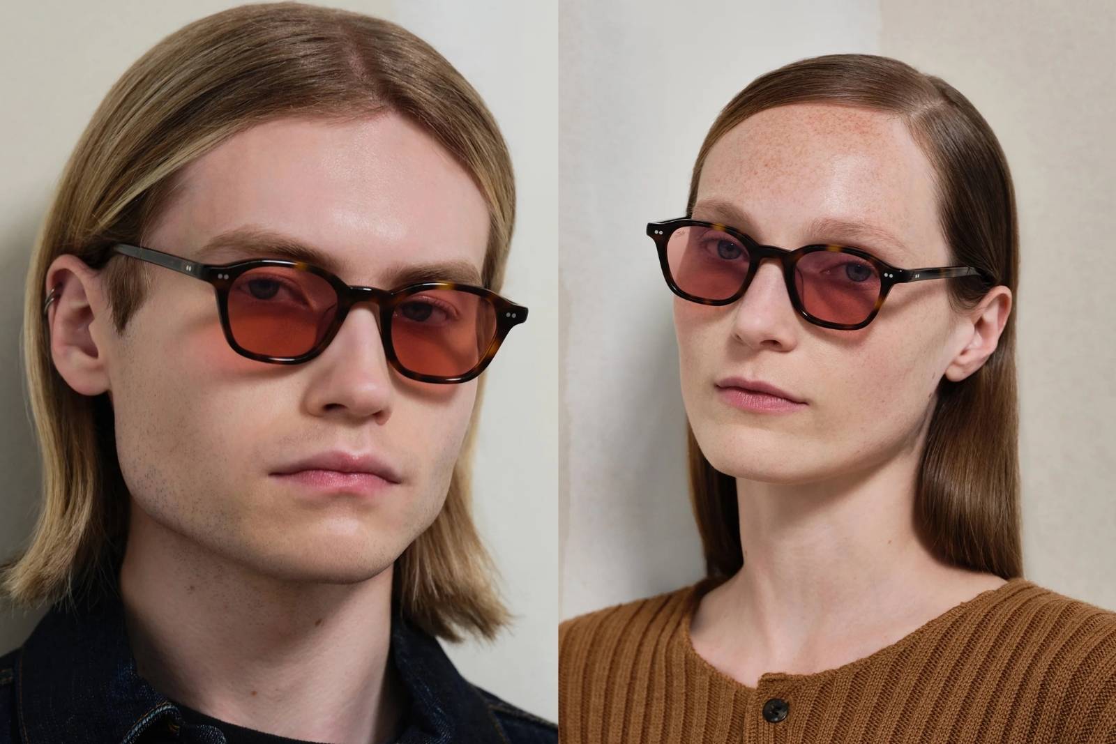 Akila Nomos - Tortoise Rose Sunglasses on Model