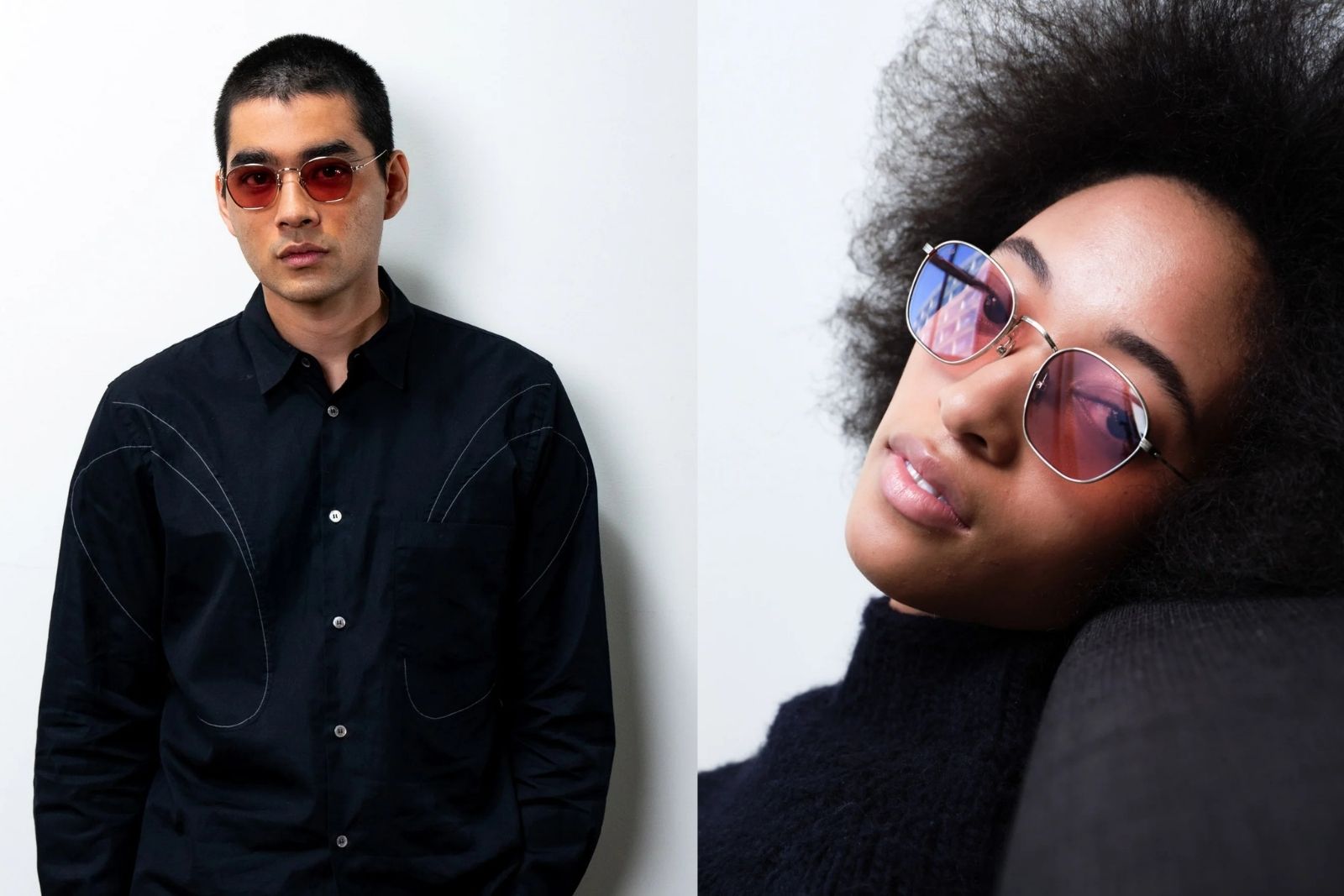 Akila Osiris - Silver | Rose Sunglasses on Model