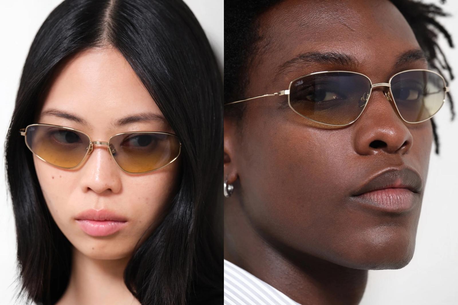 Akila Stereo - Gold - Meadow Sunglasses on Model