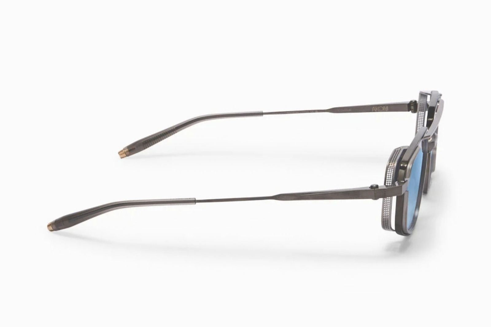 Akoni | Atlantis in Brushed Black Rhodium Sunglasses - twelvesixtynine