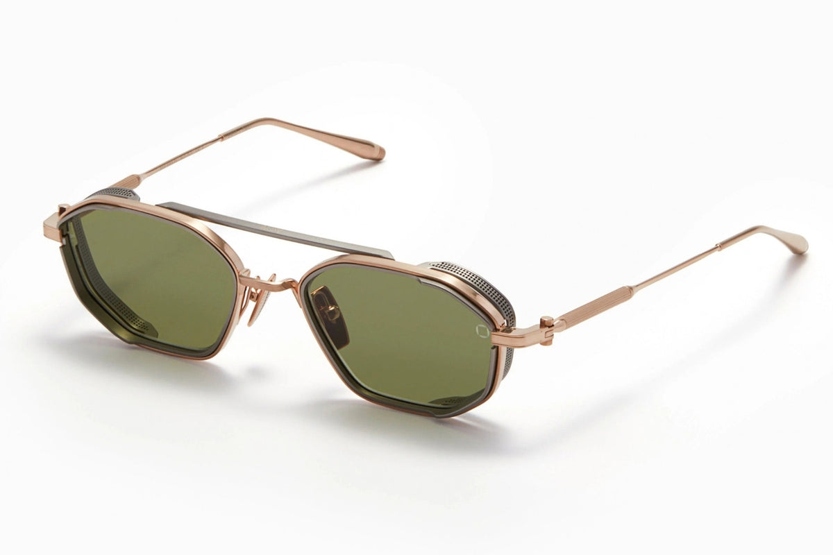 Akoni Eris Two - Brushed White Gold Sunglasses
