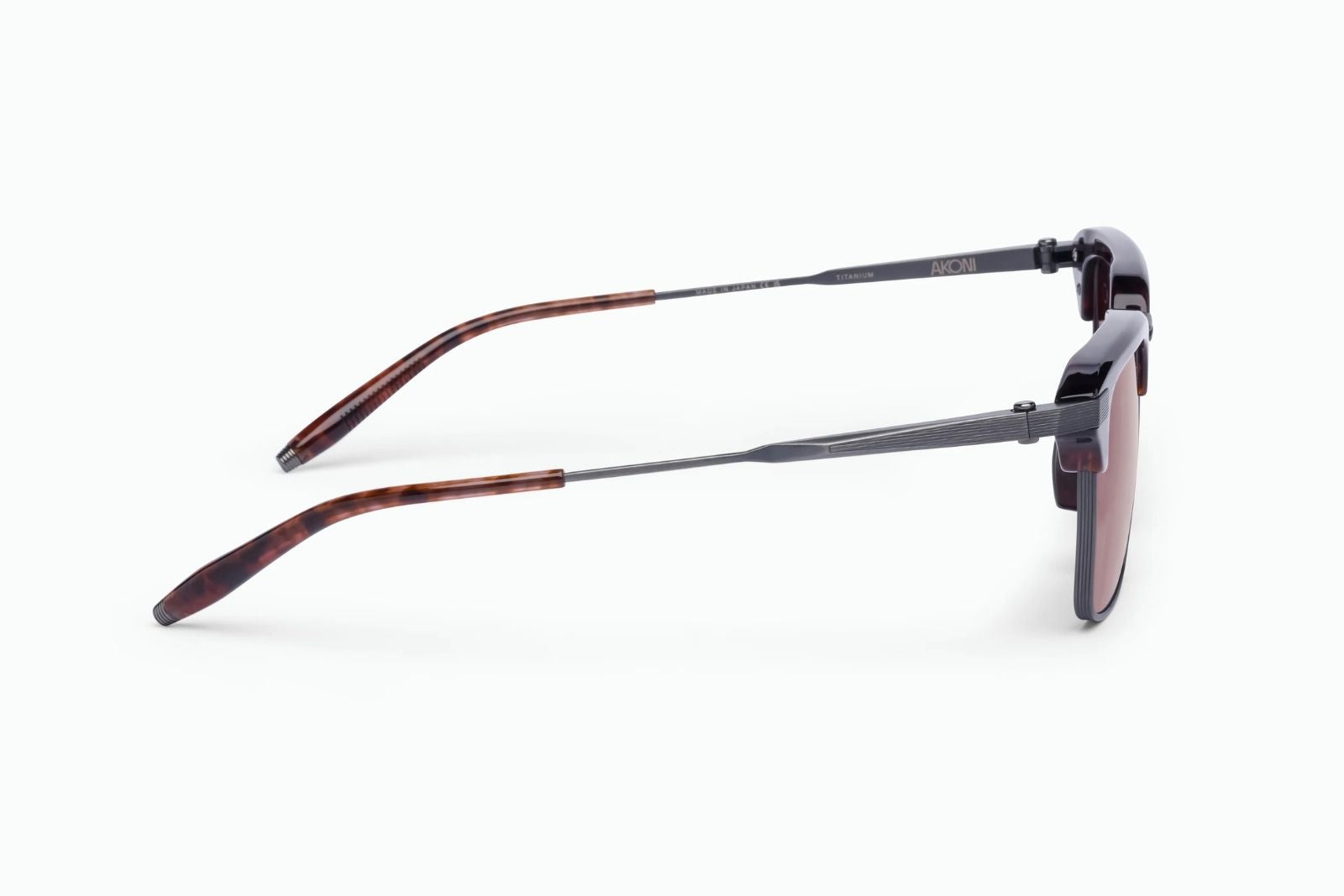 Akoni Euclid - Brushed Pewter Sunglasses