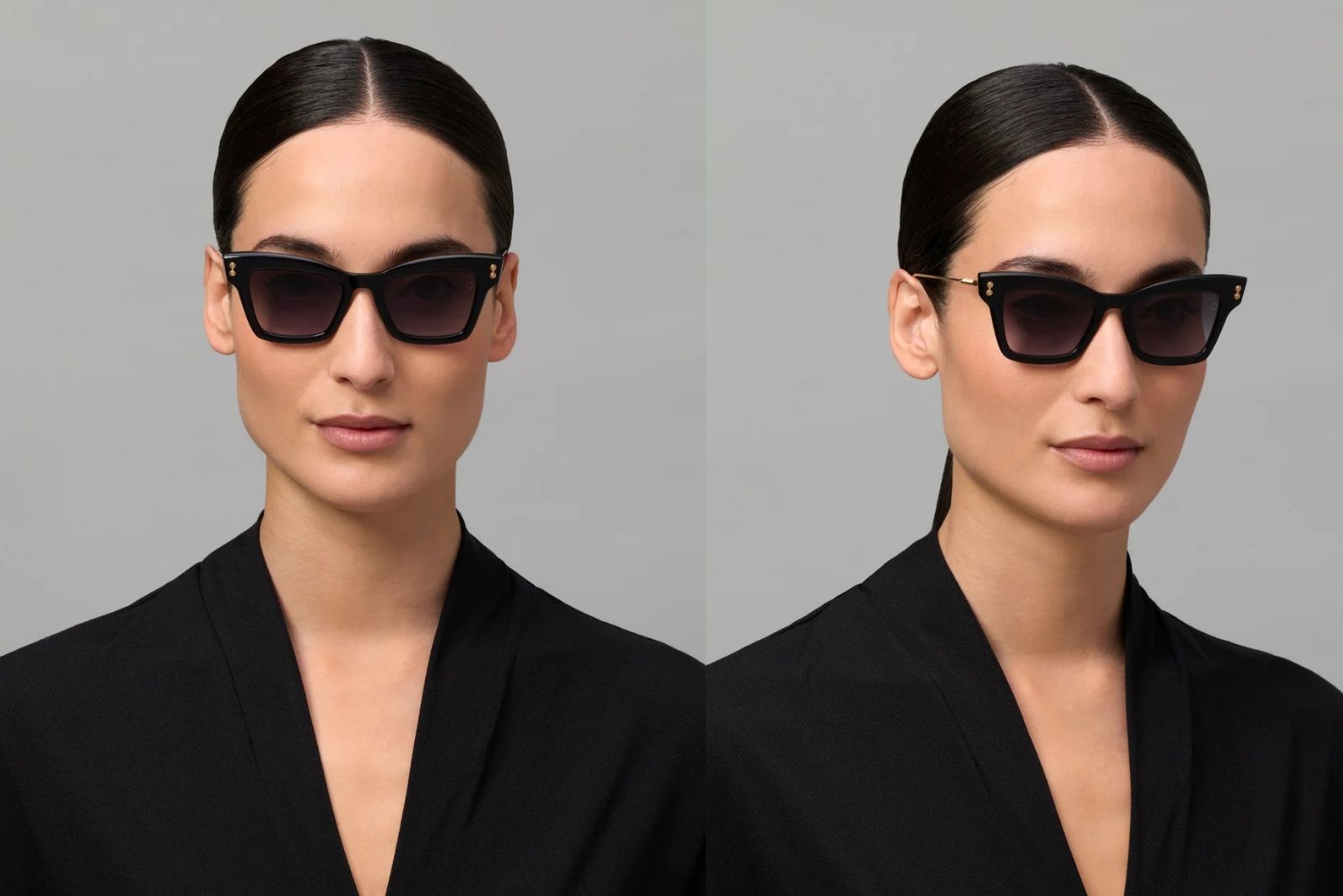 Akoni Innes - Crystal Black Sunglasses on Model