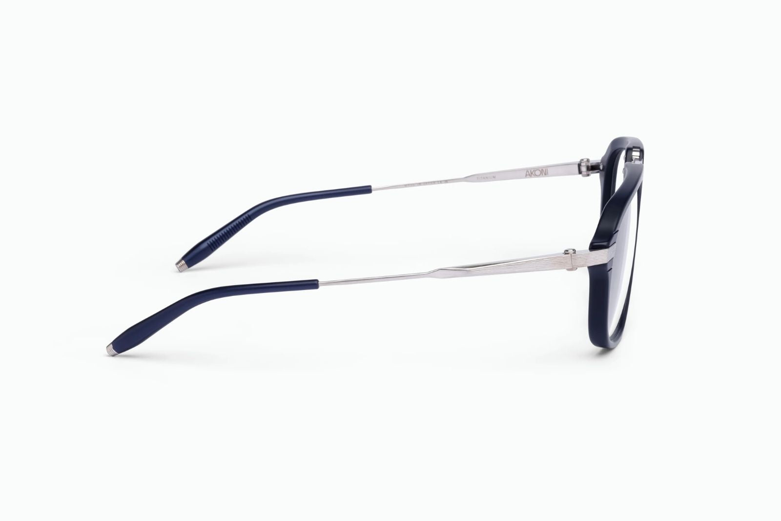Akoni | Iras Eyeglasses in Blue Brushed Palladium - twelvesixtynine