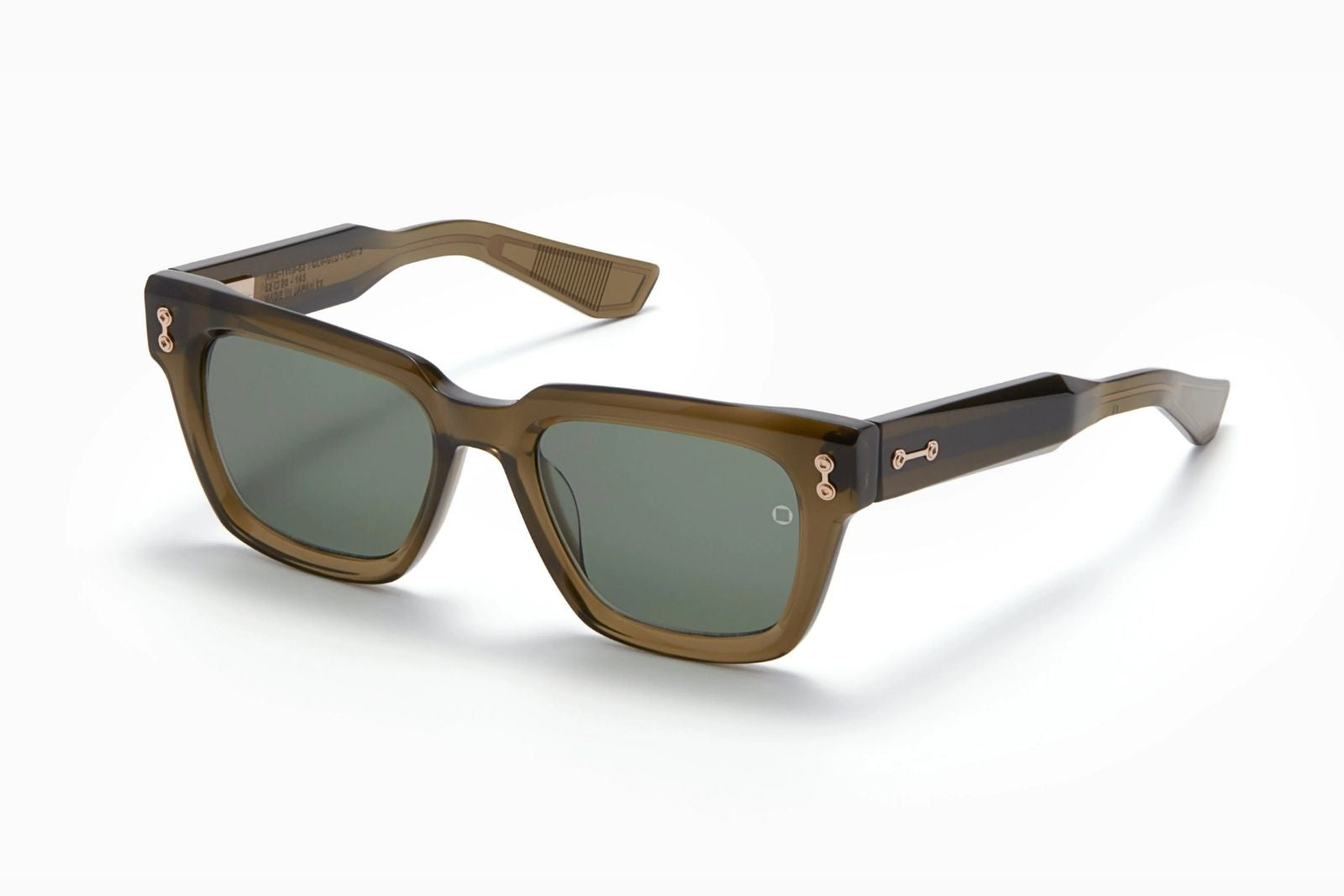 Akoni | Pyxis in Crystal Olive Sunglasses - twelvesixtynine