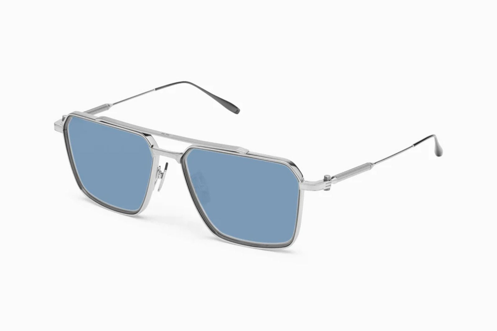 Akoni Telesto 56 - Brushed Silver Sunglasses