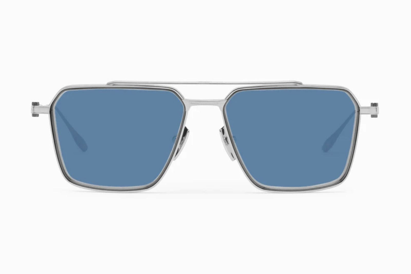 Akoni Telesto 56 - Brushed Silver Sunglasses