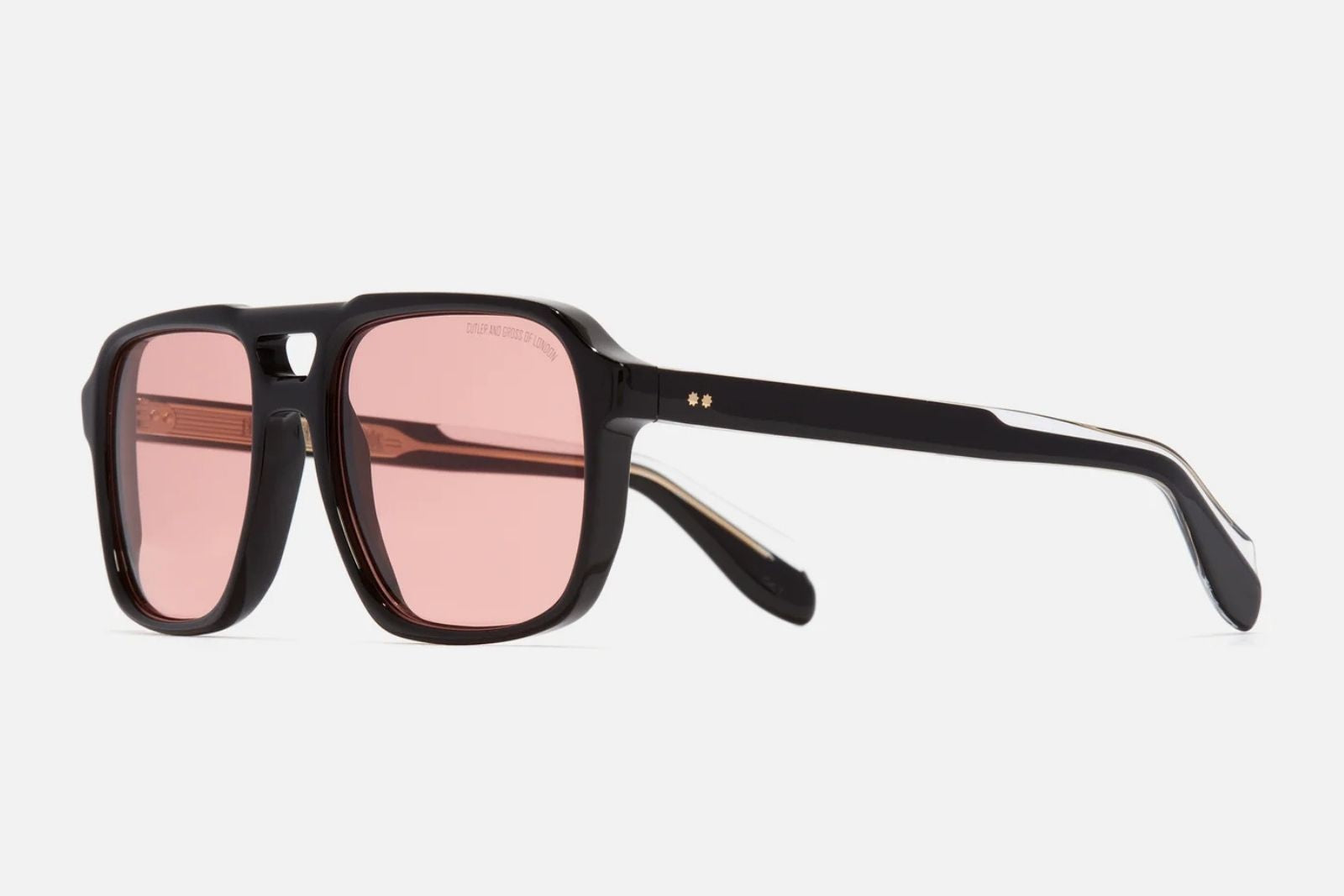 Cutler and Gross 139457 - Black on Pink Sunglasses