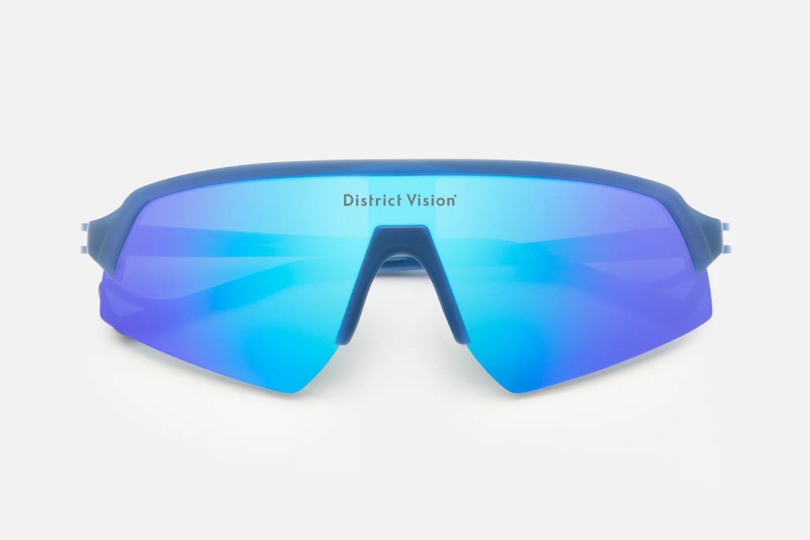 District Vision Choji Turbo Blade - Midnight/D+ Aqua Mirror Sunglasses