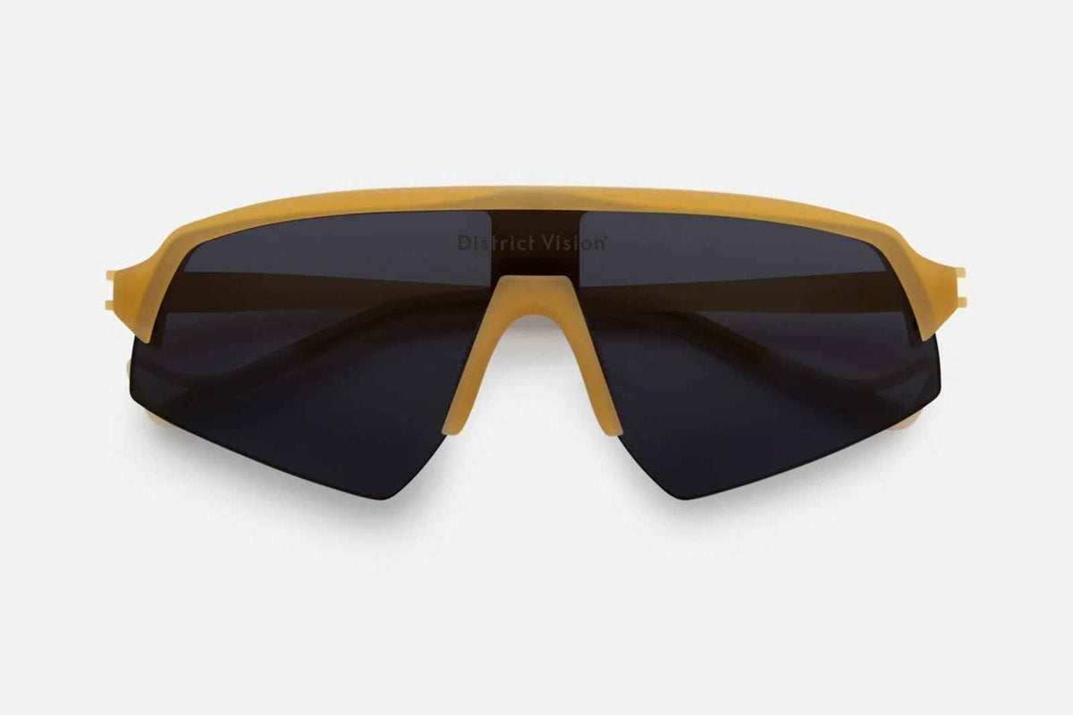 District Vision Choji Turbo Blade - Sand/D+ Blue Ice Sunglasses