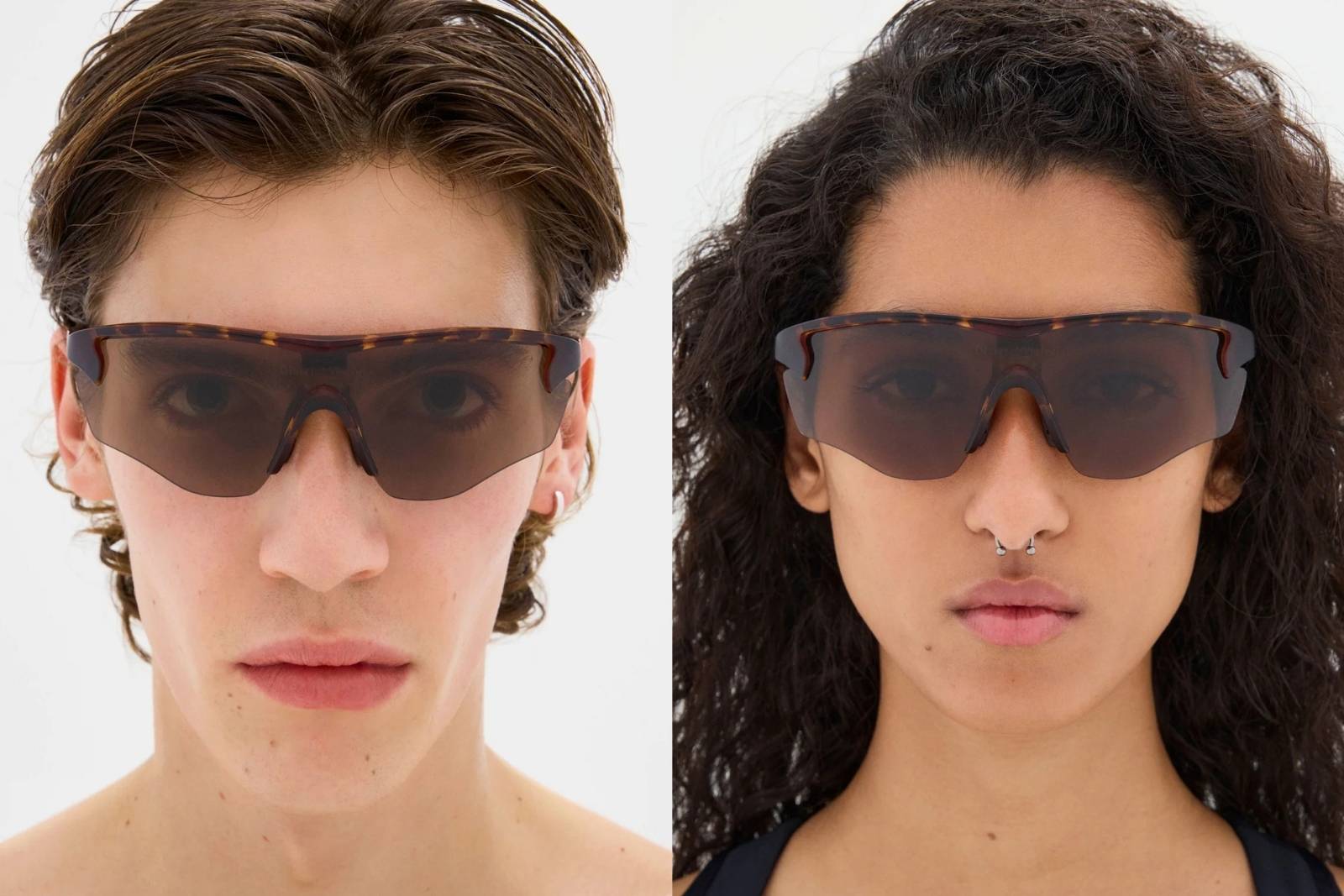 District Vision Junya Racer - Brown Mosaic/D+ Copper Sunglasses on model