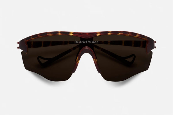 District Vision | Junya Racer in Brown Mosaic/D+ Copper Sunglasses