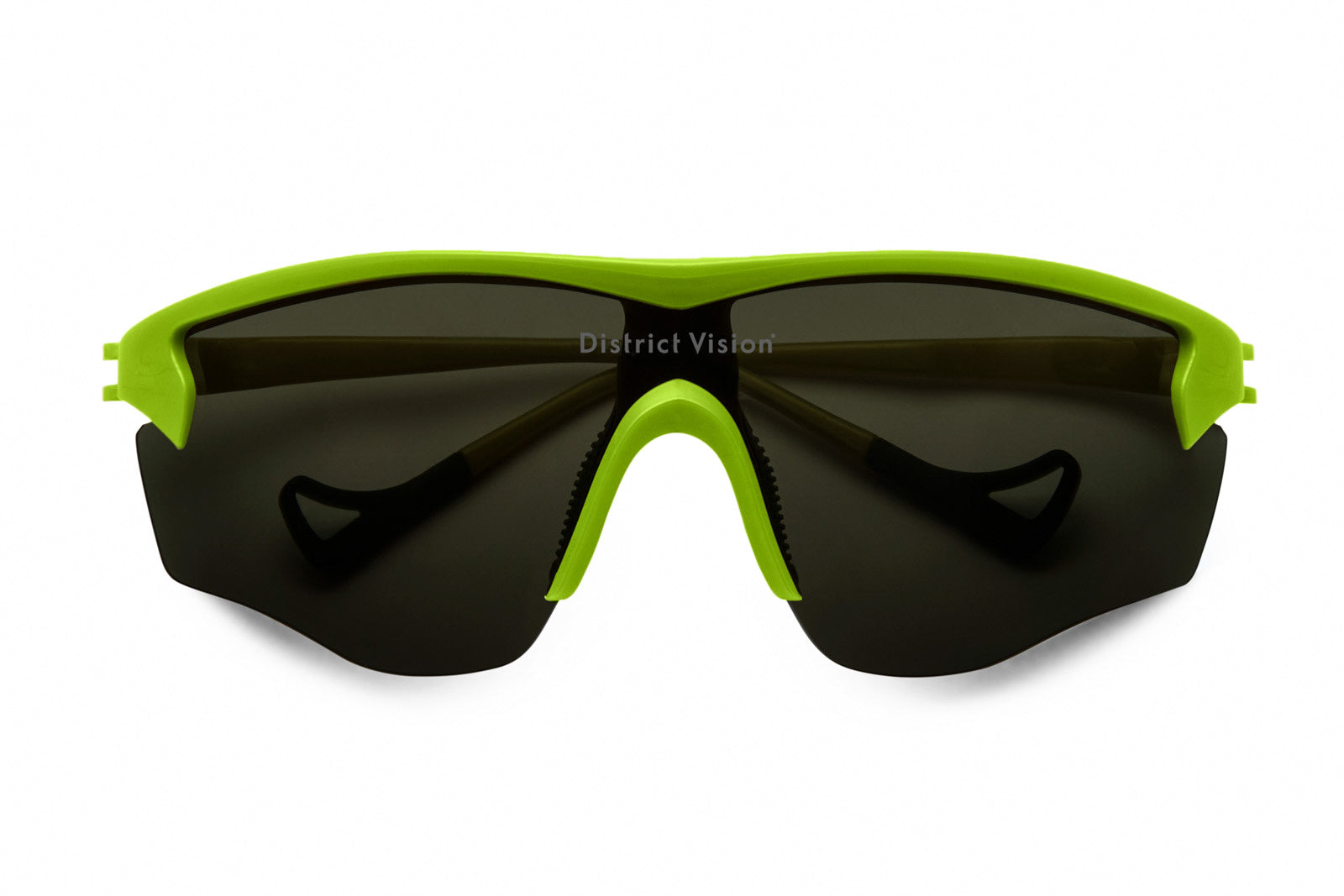 District Vision Junya Racer Electric Green Sunglasses