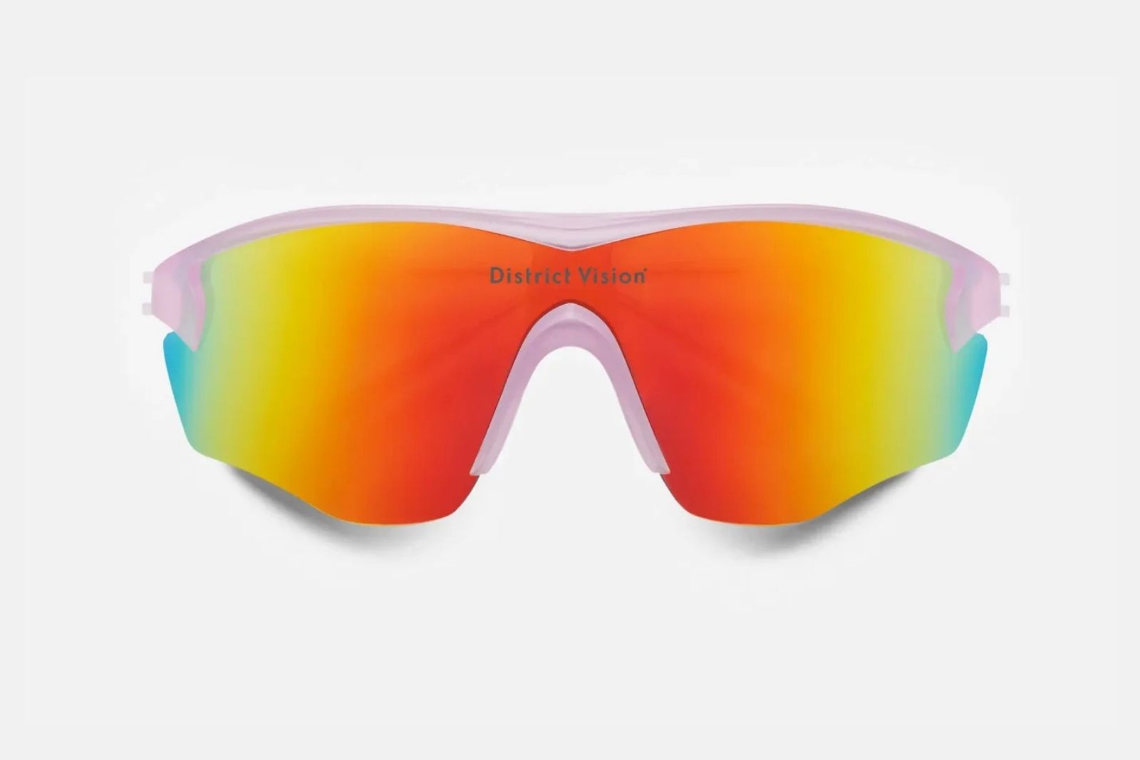 District Vision Junya Racer - Pink Moon - Spectral Mirror Sunglasses