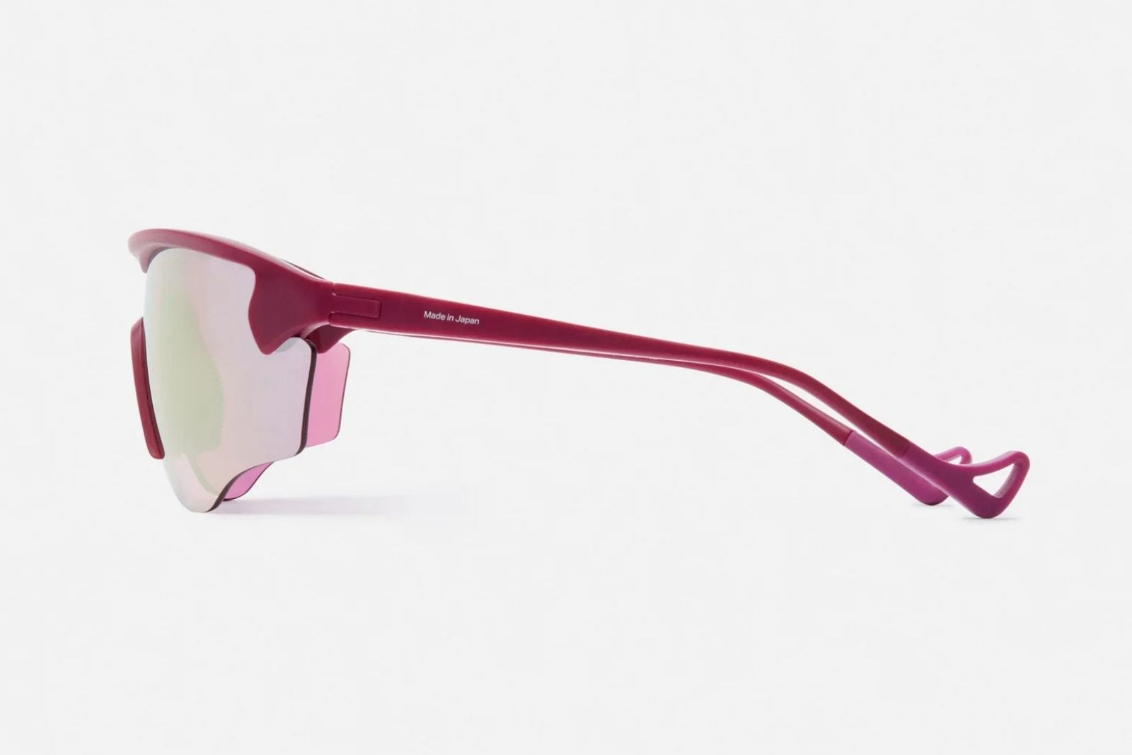 District VIsion Junya Racer - Raspberry/D+ Spectral Mirror Sunglasses