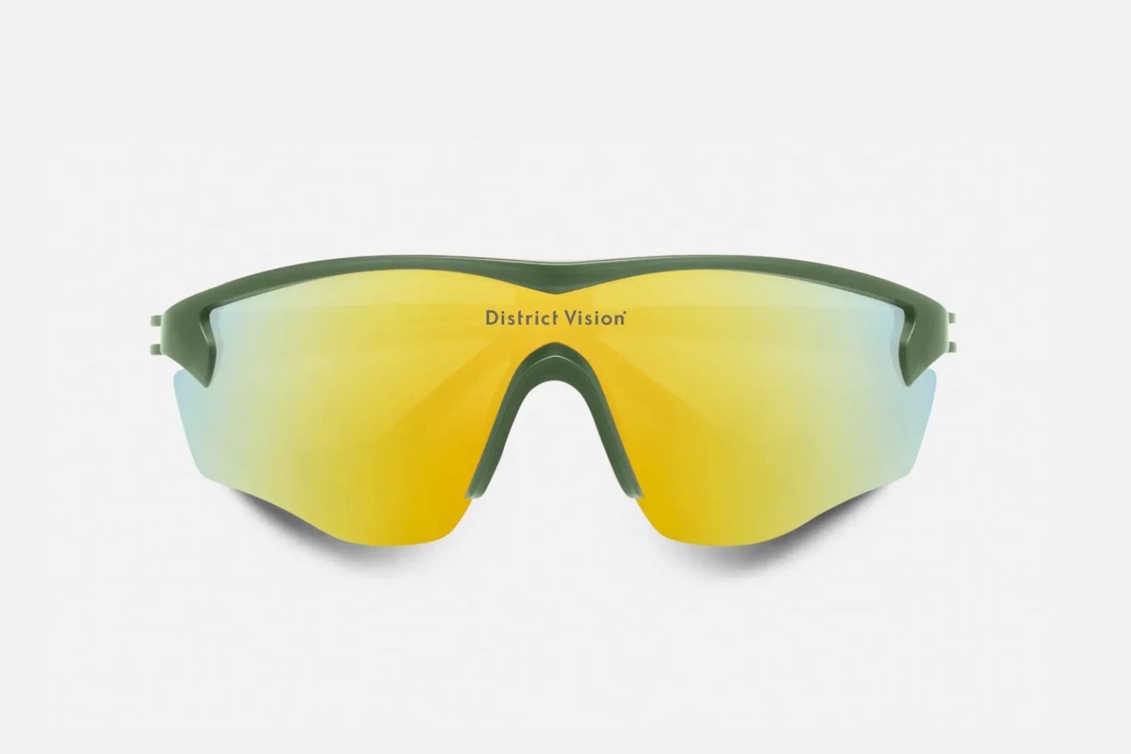 District Vision Junya Racer - Sage - Fire Mirror Sunglasses