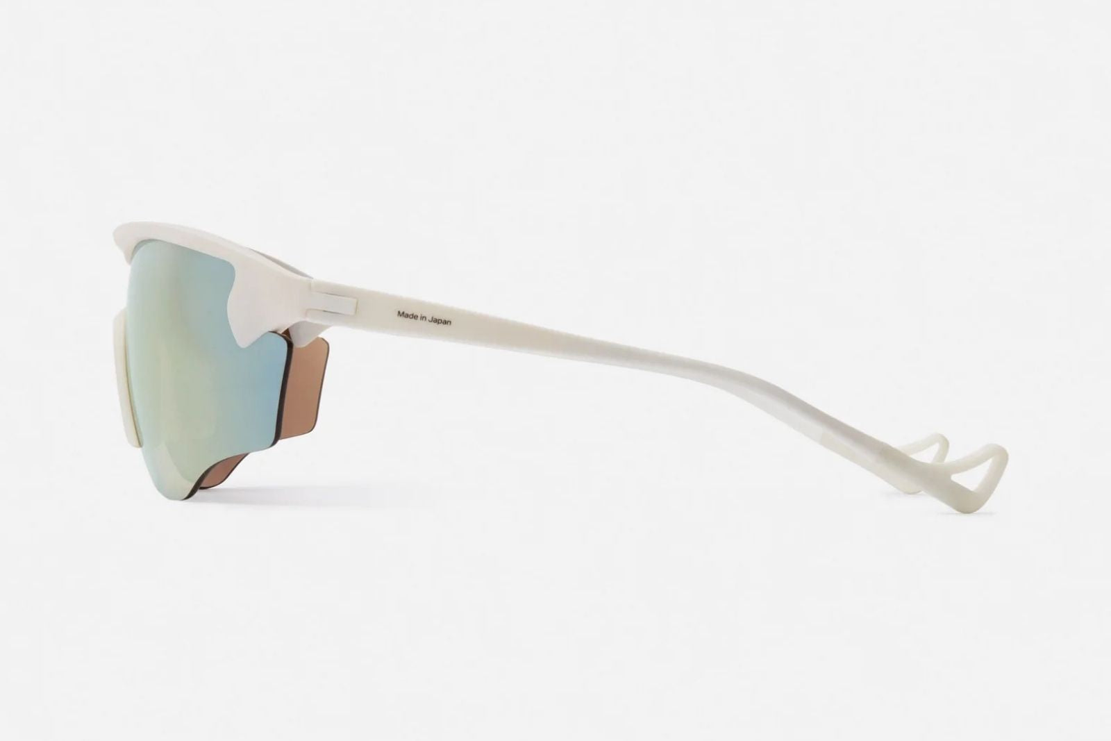 District Vision Junya Racer - White/D+ Amber Mirror Sunglasses