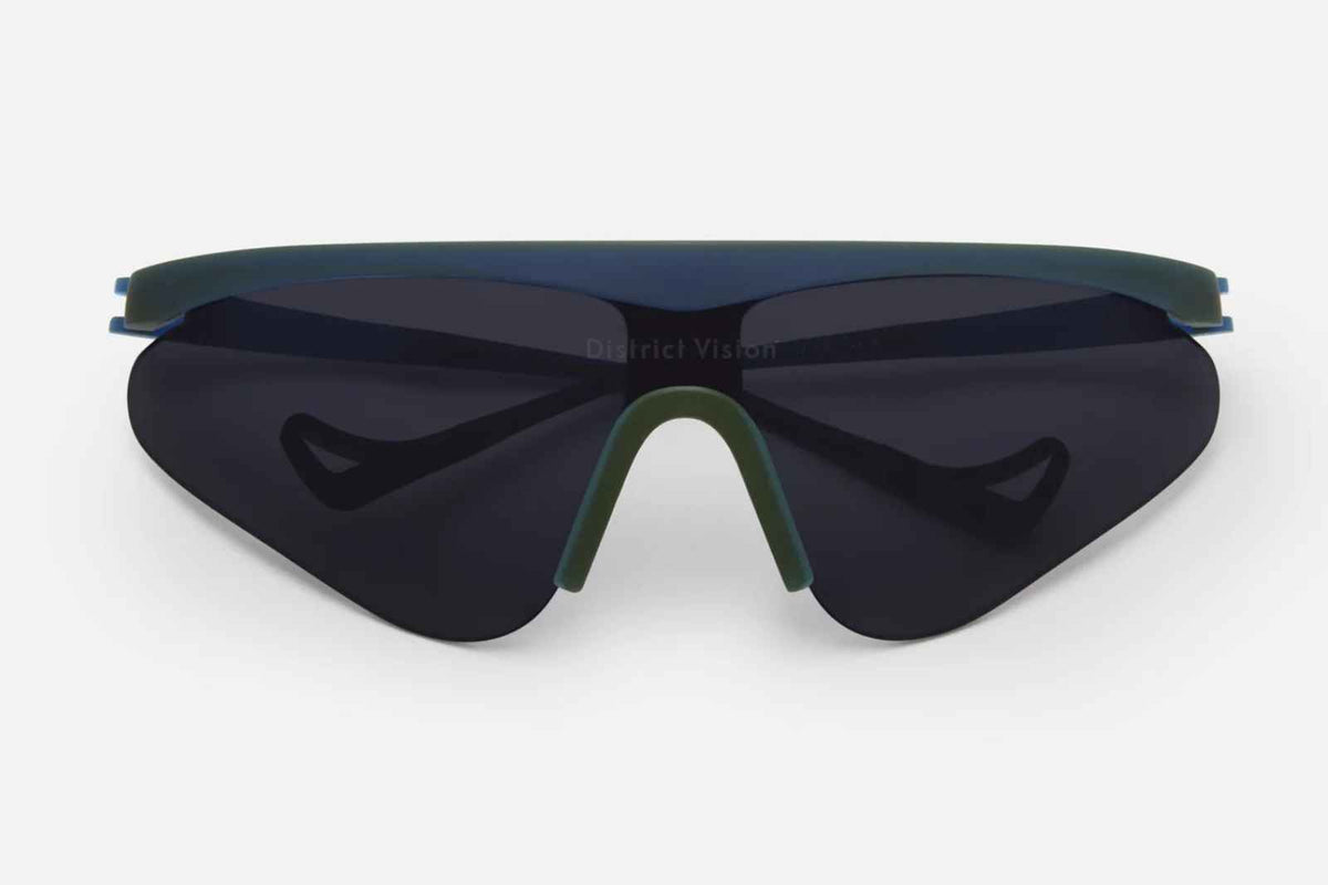 District Vision Momoka Pacer - Iridescent/D+ Blue Ice Sunglasses