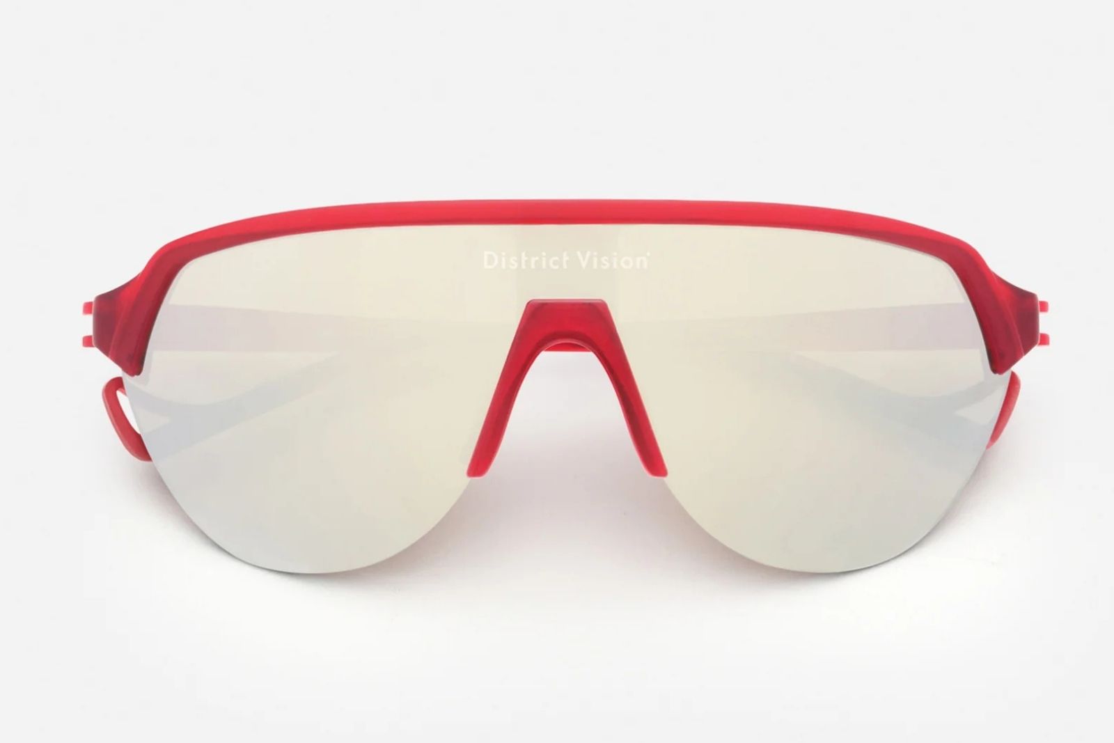 District Vision Nagata Speed Blade - Cardinal/D+ Copper Mirror Sunglasses