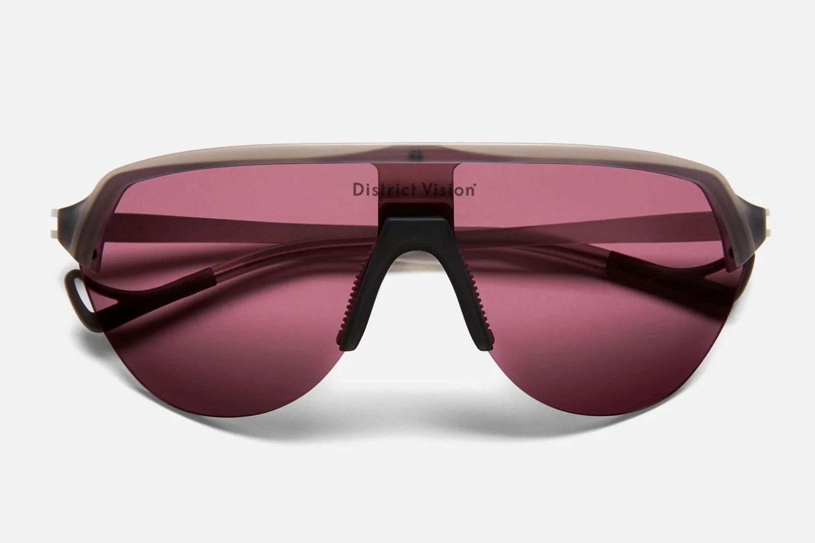 District Vision Nagata Speed Blade - Gray/D+Black Rose Sunglasses