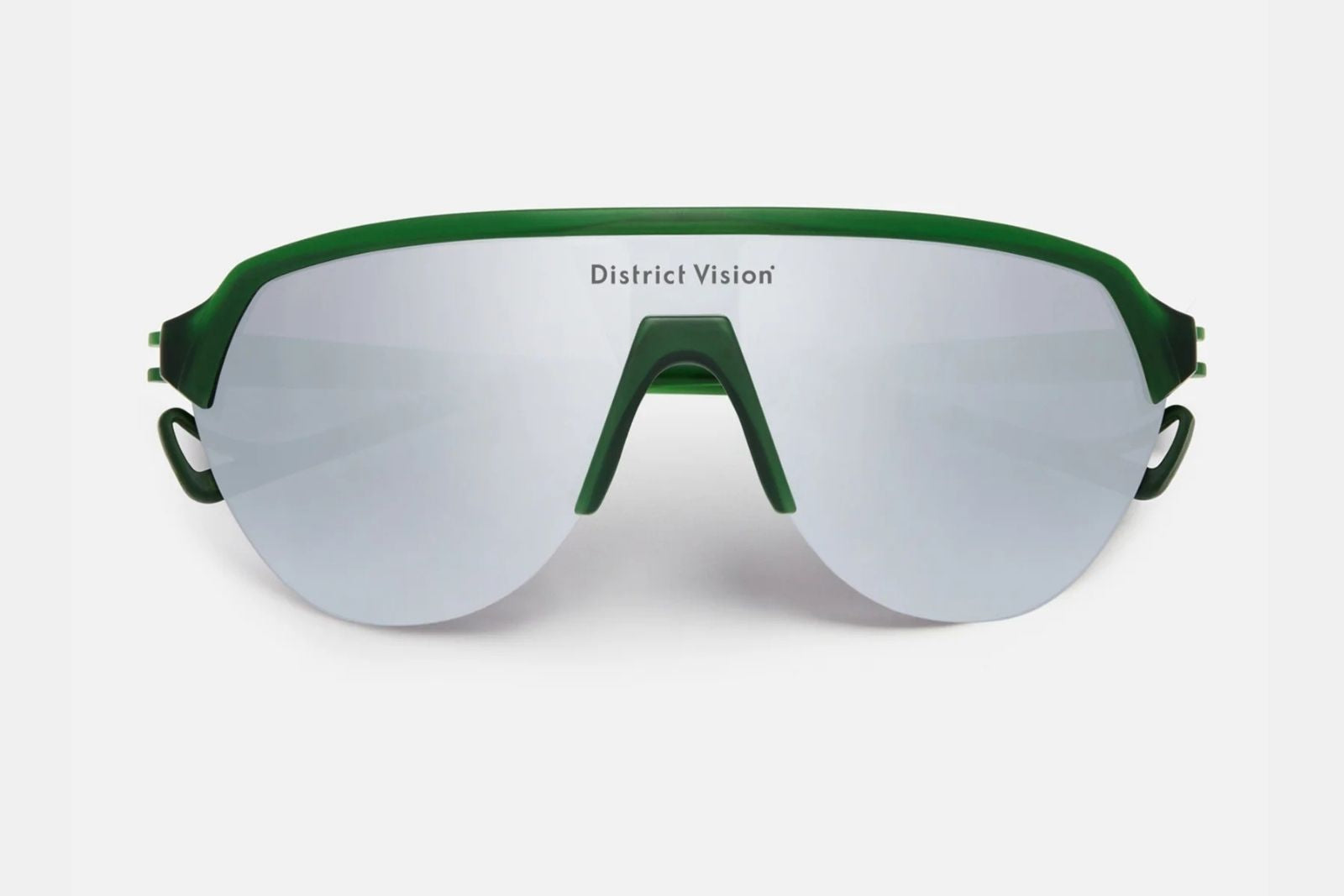 District Vision Nagata Speed Blade - Pine/D+ Silver Gradient Sunglasses